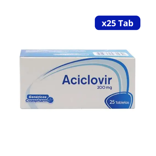 ACICLOVIR (COAS) 200MG CJA X 25TAB