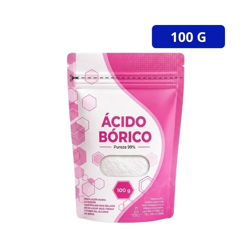 ACIDO BORICO (MSG PHARMA) 99% BOLSA X 100GR