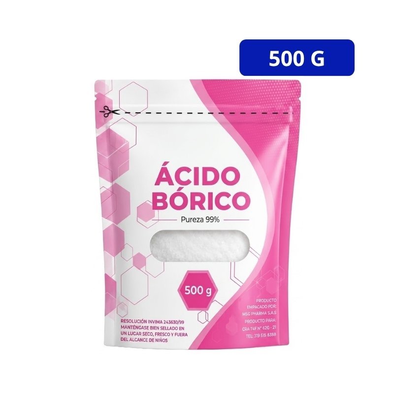 ACIDO BORICO (MSG PHARMA) 99% BOLSA X 500GR