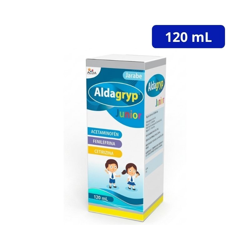 ALDAGRYP (ALDA) JUNIOR JRB FCO X 120ML ACETAMINOFEN FENILEFRINA CETIRIZINA