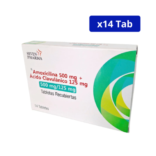 AMOXICILINA + ACIDO CLAVULANICO (HETERO) 500MG/125MG CJA X 14TAB AMOXICILINA DUO