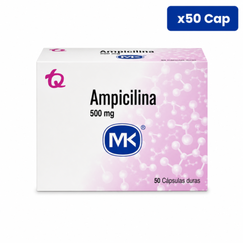 AMPICILINA (MK) 500 MG CJA X 50 CAP