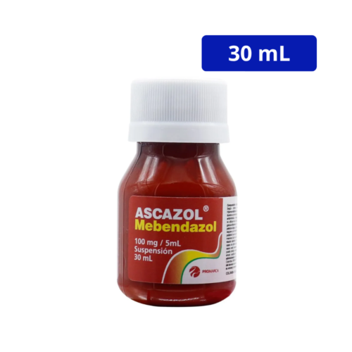 ASCAZOL (COASPHARMA) 100ML/5MG SUSP FCO X 30ML MEBENDAZOL