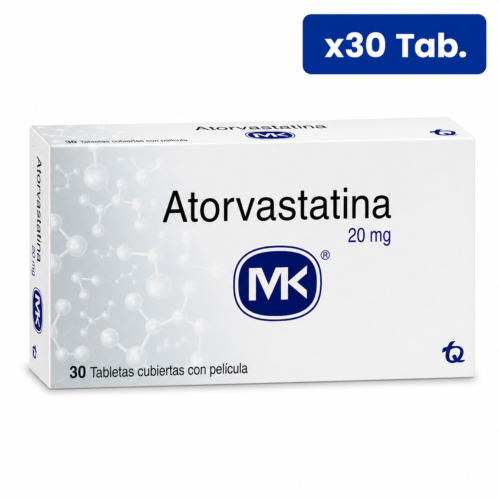 ATORVASTATINA (MK) 20MG CJA X 30TBS