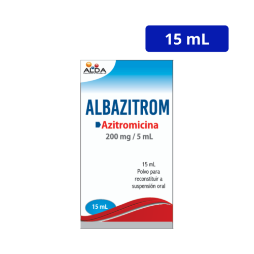 AZITROMICINA (ALDA) 200MG/5ML POLVO FCO X 15ML ALBAZITROM