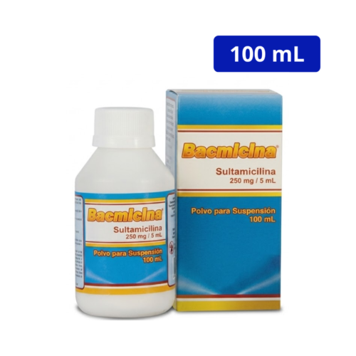 BACMICINE (BIOQUIFAR) 250MG/5ML FCO 100ML SULTAMICILINA