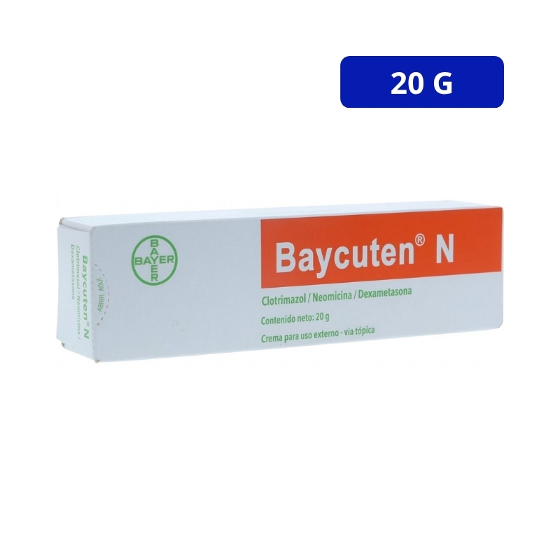 BAYCUTEN (BAYER) CREMA TOPICA TUBO X 20GR CLOTRIMAZOL-DEXAMETASONA-NEOMICINA