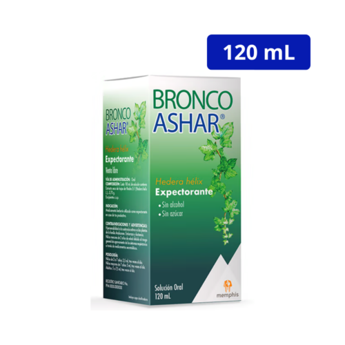 BRONCOASHAR (MEMPHIS) JARABE FCO X 120ML HEDERA HELIX