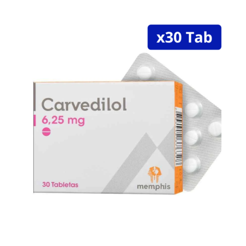 CARVEDILOL (MEMPHIS) 6,25MG CJA X 30TAB