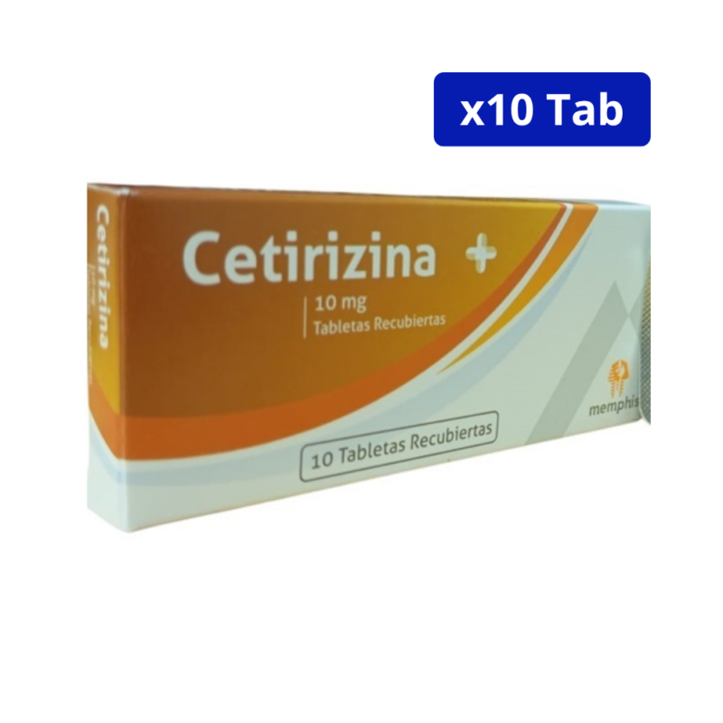 CETIRIZINA (MEMPHIS) 10MG CJA X 10 TBS