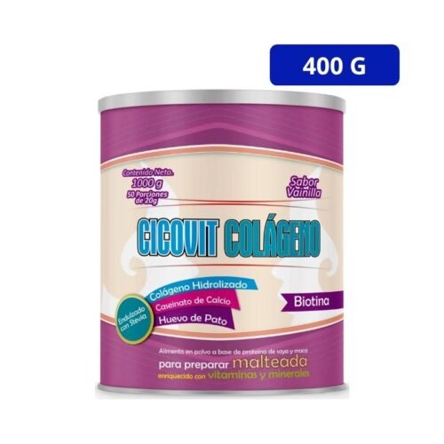CICOVIT (ALDA) COLAGENO SABOR VAINILLA POTE X 400GR COLAGENO BIOTINA