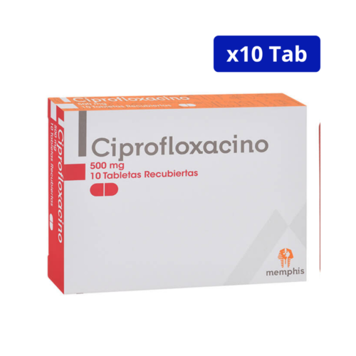 CIPROFLOXACINO (MEMPHIS) 500MG CJA X 10 TBS