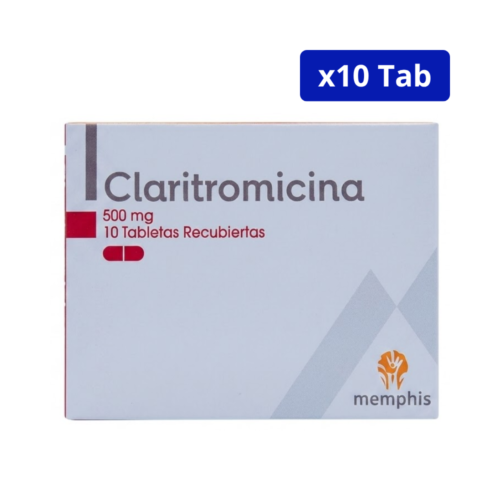 CLARITROMICINA (MEMPHIS) 500MG CJA X 10 TBS