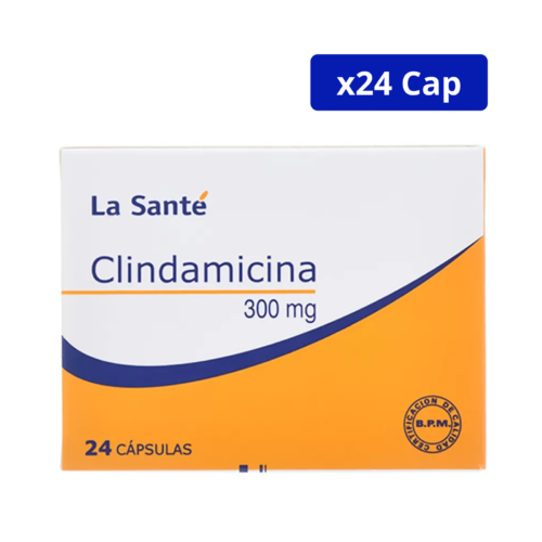 CLINDAMICINA (LA SANTE) 300MG CJA X 24CAP