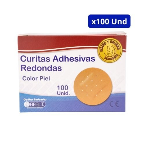 CURAS ADHESIVAS (BEGUT) REDONDAS CJA X 100 UND