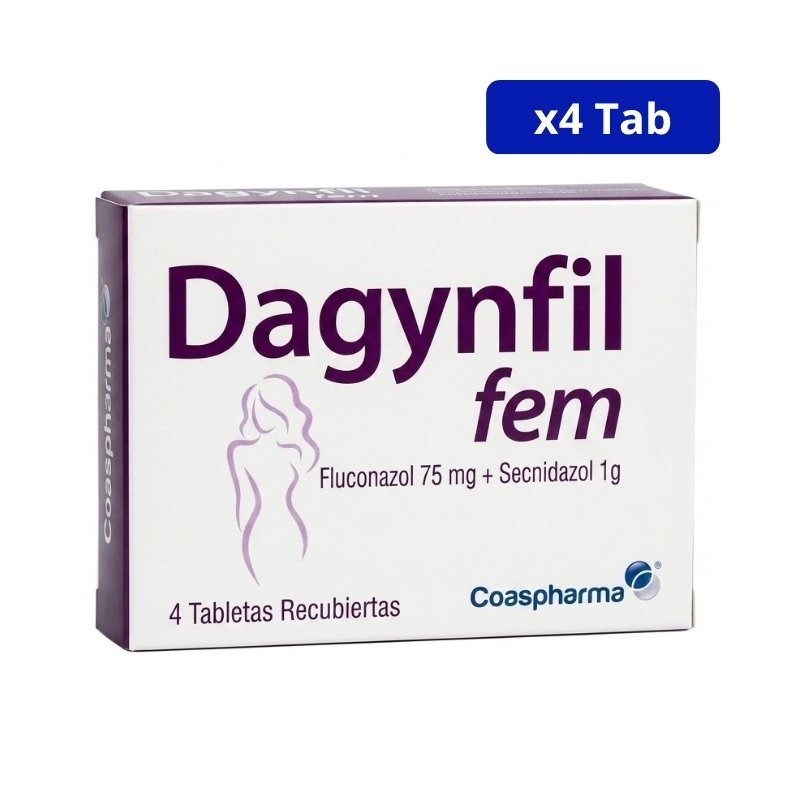DAGYNFIL FEM (MEDICBRAND) 75MG/1G CJA X 4TAB FLUCONAZOL SECNIDAZOL