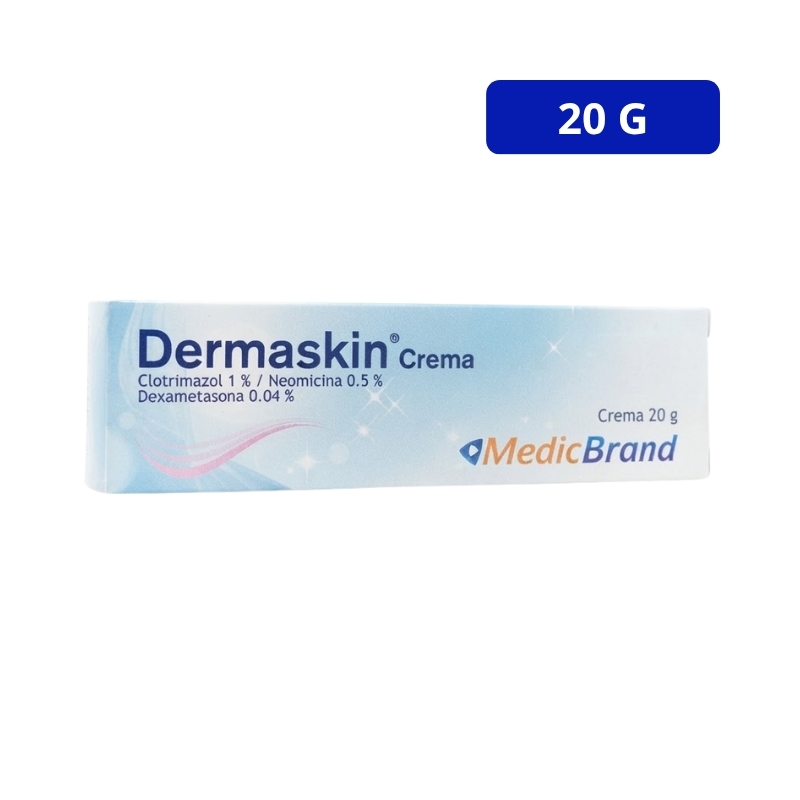 DERMASKIN (MEDICBRAND) CREMA TOPICA TUBO X 20 GRS CLOTRIMAZOL, NEOMICINA, DEXAMETASONA