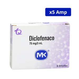 DICLOFENACO (MK) 75MG/3ML CJA X 5AMP