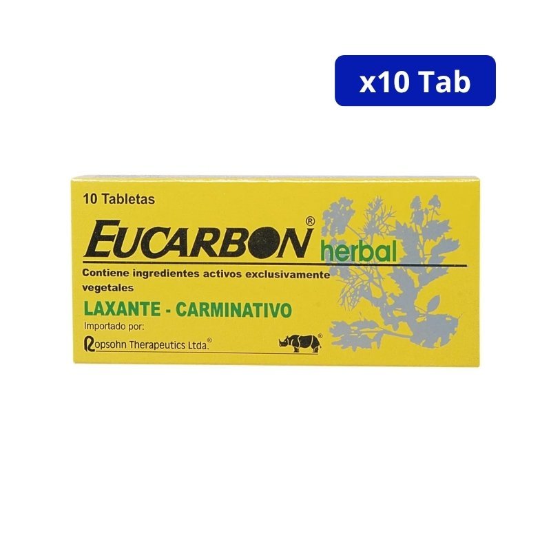 EUCARBON (ROPSOHN) HERBAL LAXANTE CJA X 10TAB HOJAS SENN HINOJO MENTA CARBON RUIBARBO