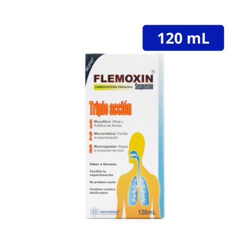 FLEMOXIN (NOVAMED) 250MG/5ML SUSPENSION FCO X 120ML CARBOCISTEINA
