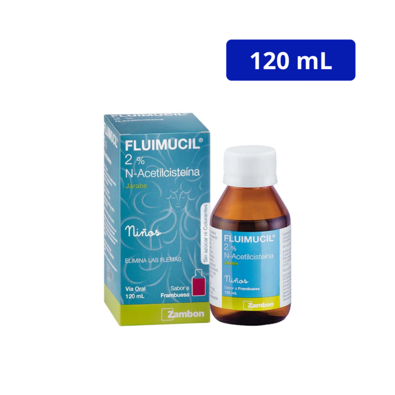 FLUIMUCIL (ZAMBON) 2% JBE NIÑOS FCO X 120 ML N-ACETILCISTEINA