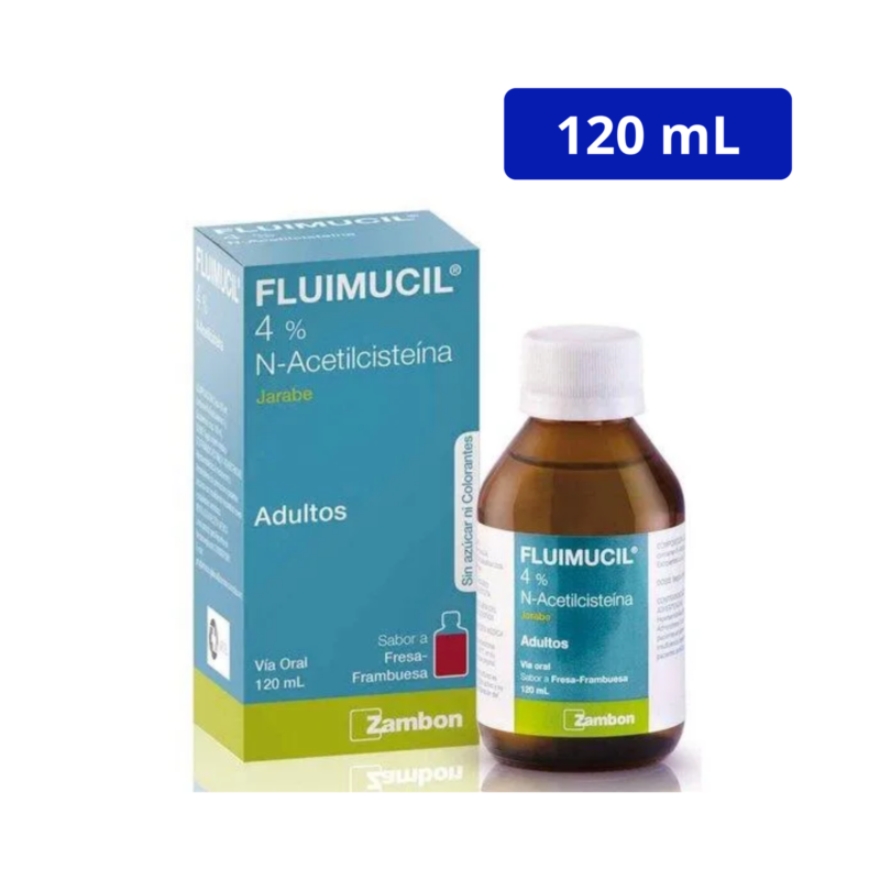 FLUIMUCIL (ZAMBON) JBE 4% ADULTO FCO X 120ML N-ACETILCISTEINA