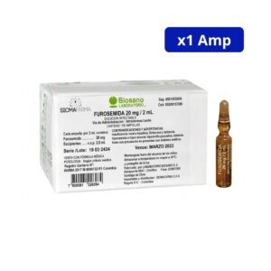 FUROSEMIDA (BIOSANO) 20MG AMPOLLA FCO X 2ML
