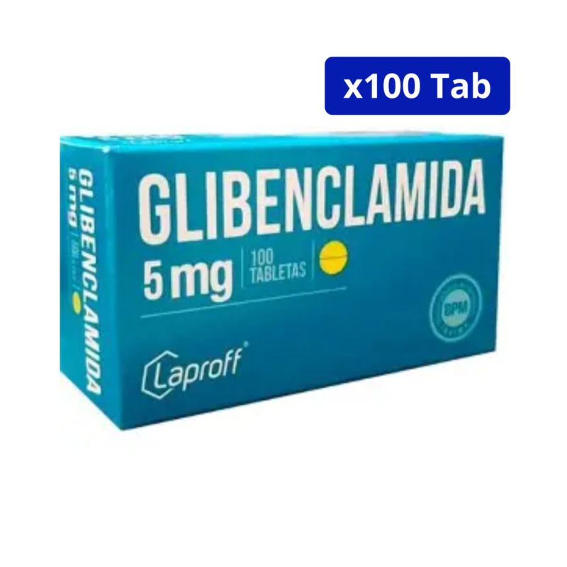GLIBENCLAMIDA (LAPROFF) 5MG CJA X 100TAB