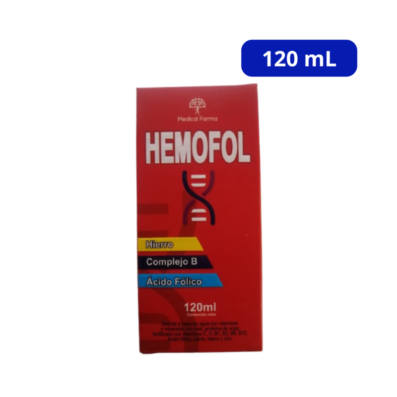 HEMOFOL (MEDICAL FARMA) MULTIVITAMINICO FCO X 120ML HIERRO ACIDO FOLICO COMPLEJO B