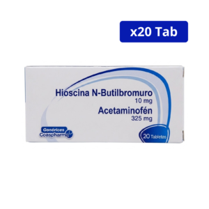 HIOSCINA N-BUTILBROMURO 10MG + ACETAMINOFEN (COAS) 325MG CJA X 20TAB
