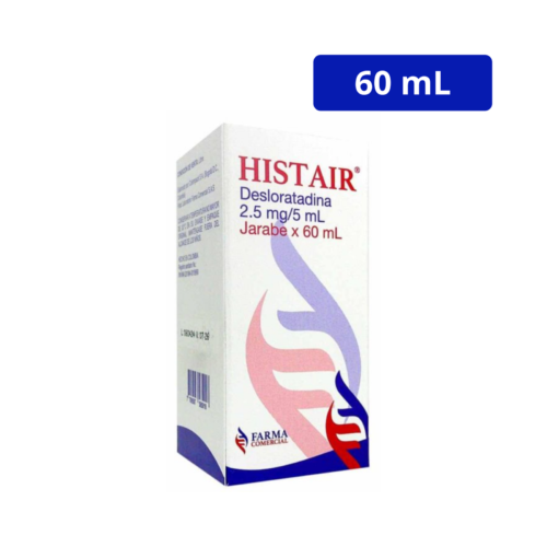 HISTAIR-FARMA-COMERCIAL-2.5MG5ML-FCO-X-60ML-DESLORATADINA-scaled-1.png HISTAIR (FARMA COMERCIAL) 2.5MG/5ML FCO X 60ML DESLORATADINA