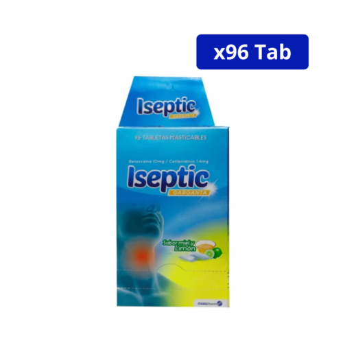 ISEPTIC (MEDICBRAND) MIEL LIMON CJA X 96TAB BENZOCAINA-CETILPIRIDINIO