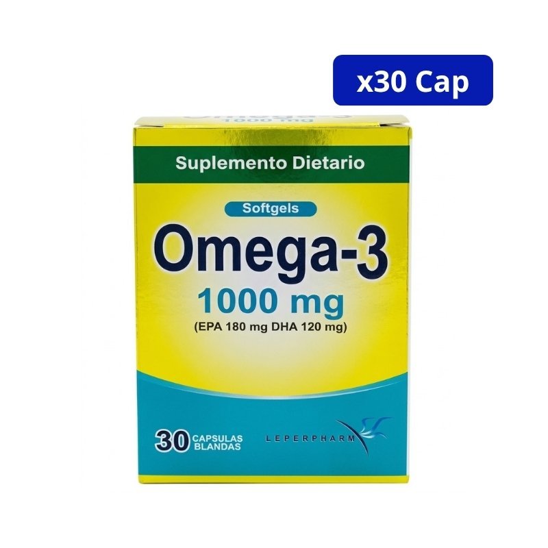 OMEGA 3 (LEPERPHARM) 1000MG CJA X 30 CAP BLANDA