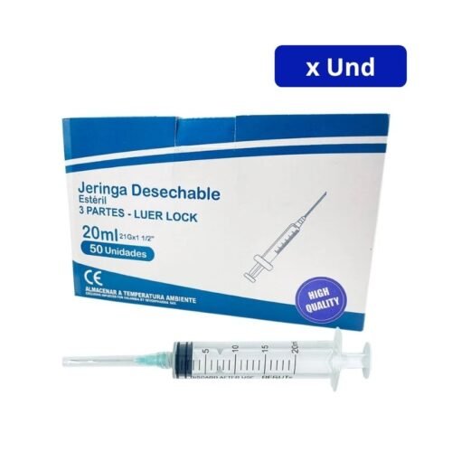 JERINGA 20ML (BEGUT) 21G X 1 Y X 1/2 Y BOLSA X UND