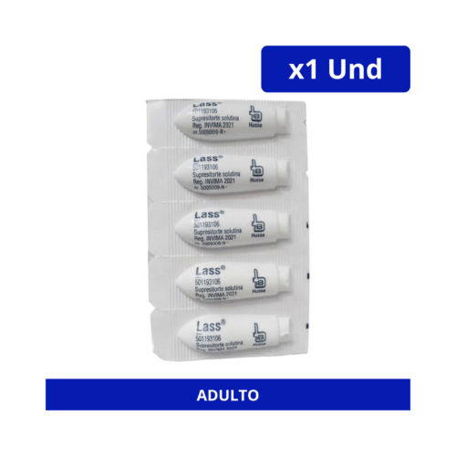 LASS SUPOSITORIO (BUSSIE) ADULTO X UND