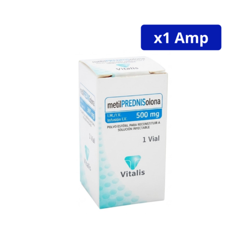 METILPREDNISOLONA (VITALIS) POLVO AMP CJA FCO X 500MG