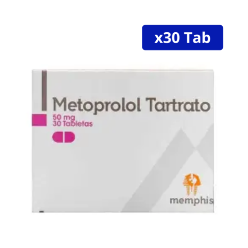 METOPROLOL TARTRATO (MEMPHIS) 50MG CJA X 30TAB