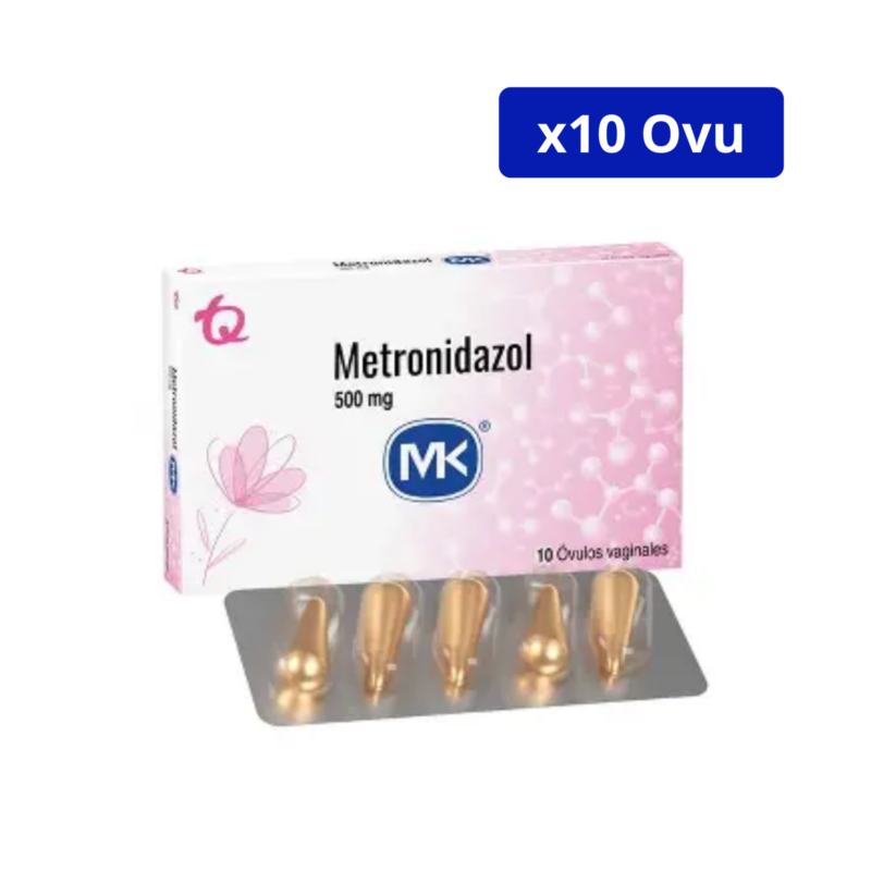 METRONIDAZOL + NISTATINA (MK) 500MG - 100 UI CJA X 10 OVULOS