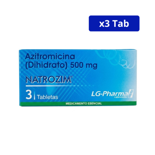 NATROZIM (LG PHARMA) 500MG CJA X 3TAB AZITROMICINA