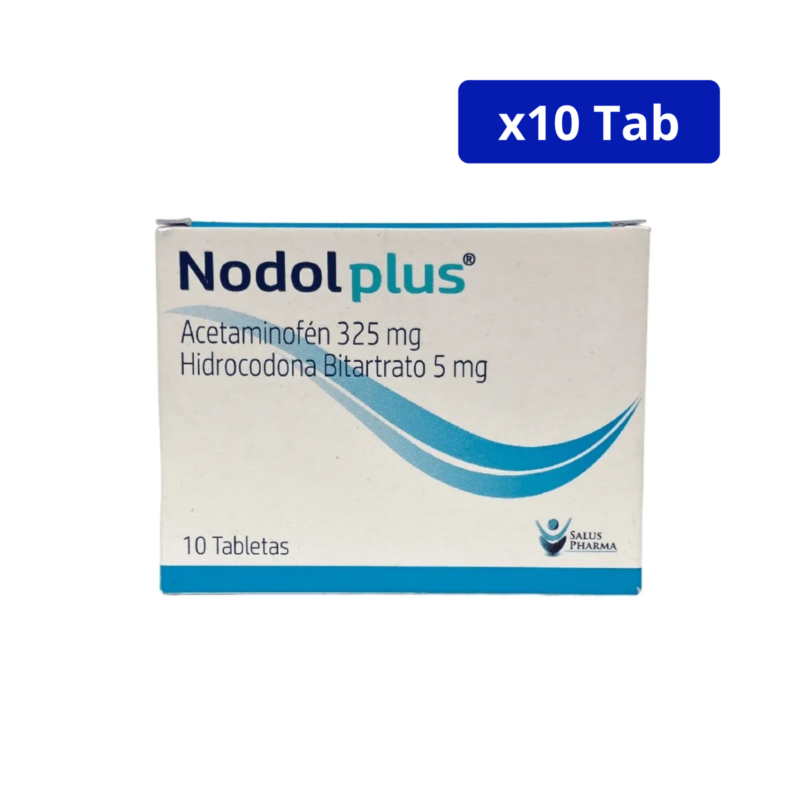 NODOL PLUS (SALUS PHARMA) 325/5MG CJA X 10TAB ACETAMINOFEN HIDROCODONA
