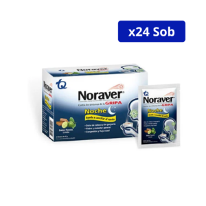 NORAVER GRIPA (TQ) NOCHE CALIENTE PANELA-LIMON CJA x 24 SOBRES