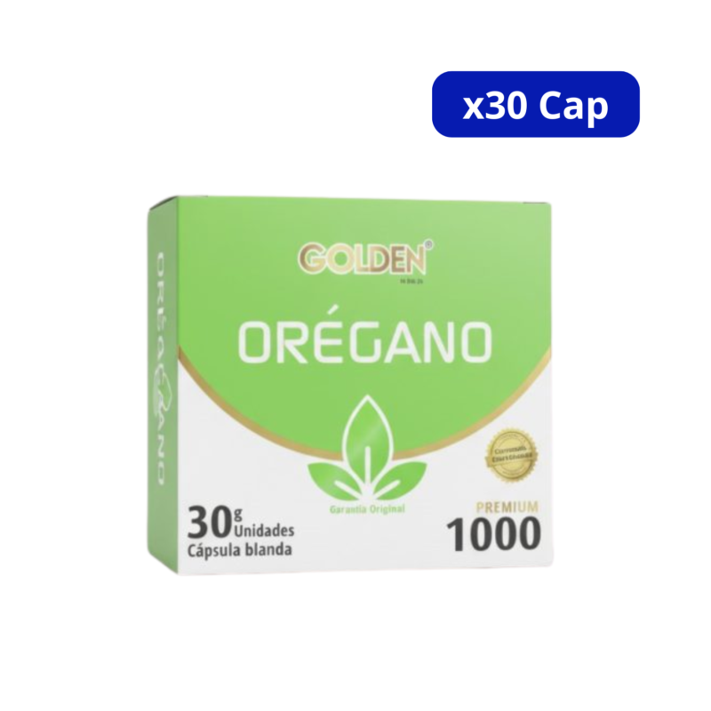 OREGANO (GOLDEN PLUS) 1GR CJA X 30 CAP BLANDA