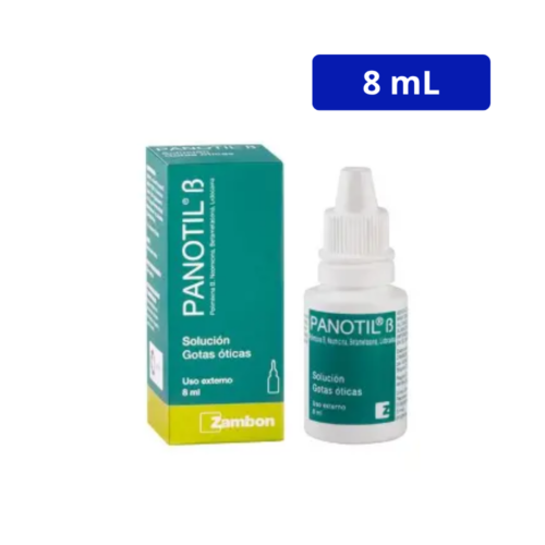 PANOTIL B (ZAMBON) SOLUCION OTICA FCO X 8 ML POLIMIXINA NEOMICINA BETAMETASONA LIDOCAINA