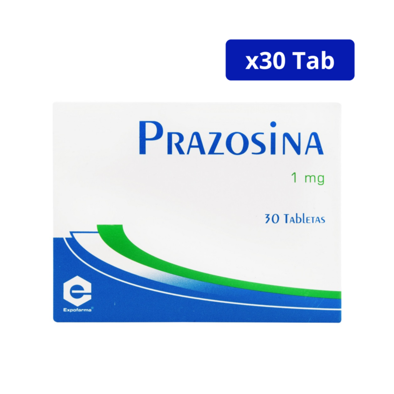 PRAZOSINA (EXPOFARMA) 1MG CJA X 30 TBS