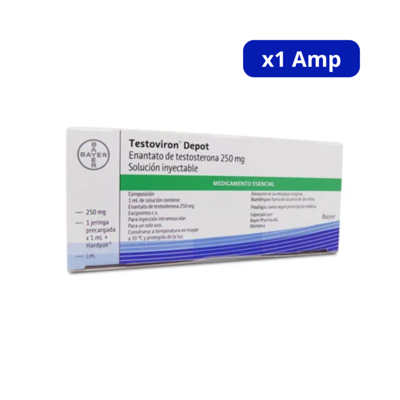 TESTOVIRON (BAYER) SOLUCION INYECTABLE 250MG CJA X UND TESTOSTERONA