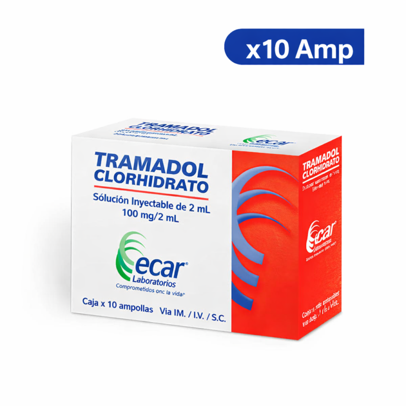 TRAMADOL (ECAR) 100MG/2ML CJA X 10AMP