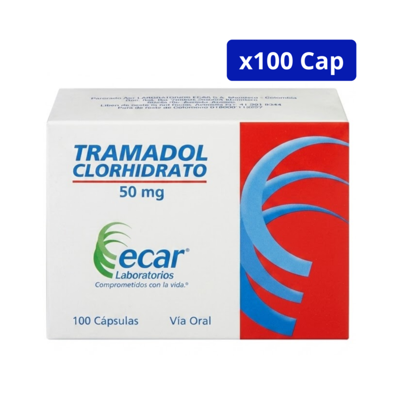 TRAMADOL (ECAR) 50MG CJA X 100CAP