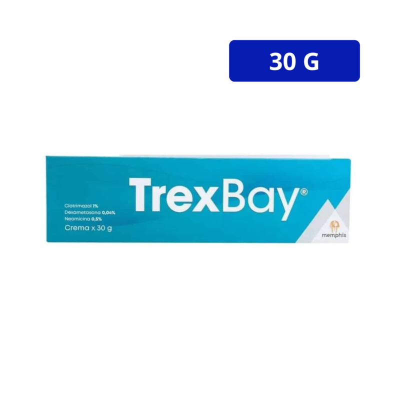 TREXBAY (MEMPHIS) CREMA CLOTRIMAZOL 1%/ DEXAMETASONA 0.04%/ NEOMICINA 0.5% TUBO X30GR
