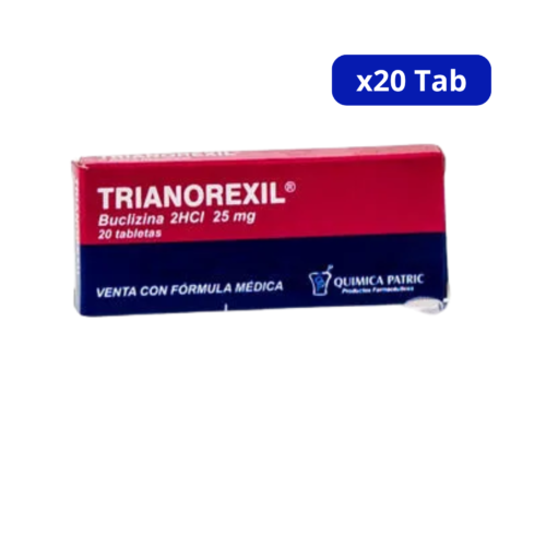 TRIANOREXIL (QUIMICA PATRIC) 25MG CJA X 20TAB BUCLIZINA