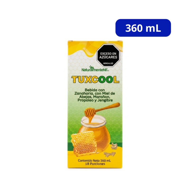 TUXCOOL (NATURALMENTE NF) JENGIBRE FCO X 360ML PROPOLEO MIEL JENGIBRE MARAÑON